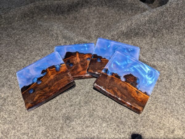 G005 End Grain Coasters (Set of 4)
