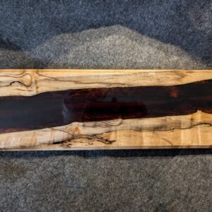 CB013 - Silver maple River Cribbage Board (Customizable)