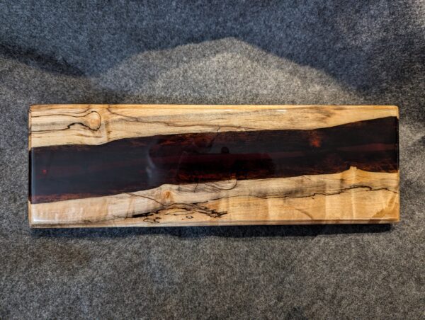 CB013 - Silver maple River Cribbage Board (Customizable)