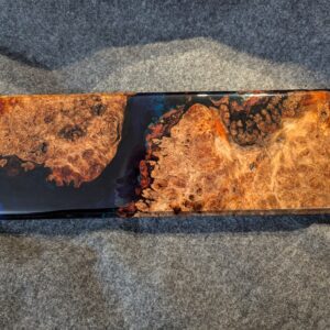 CB014 - Silver Maple Burl Cribbage Board (Customizable)