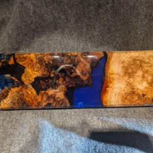 CB023 Silver Maple Burl Cribbage Board (Customizable)