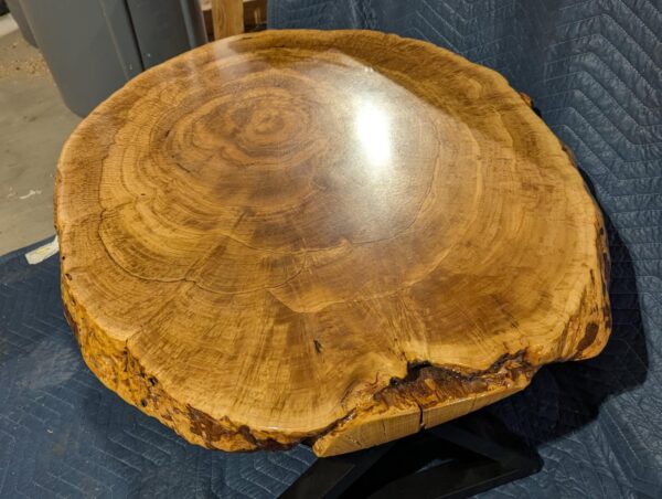 T001 Live Edge Oak Cookie Coffee Table - Image 3