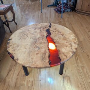 RT101 - Live Edge Burl River Coffee table